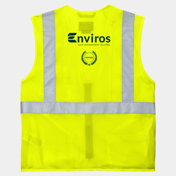 Enviros - Ansi Class 2 Mesh Zip Front Vest Thumbnail