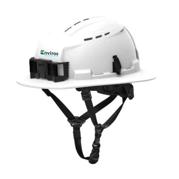 Enviros - BOLT™ White Full Brim Vented Safety Helmet Thumbnail